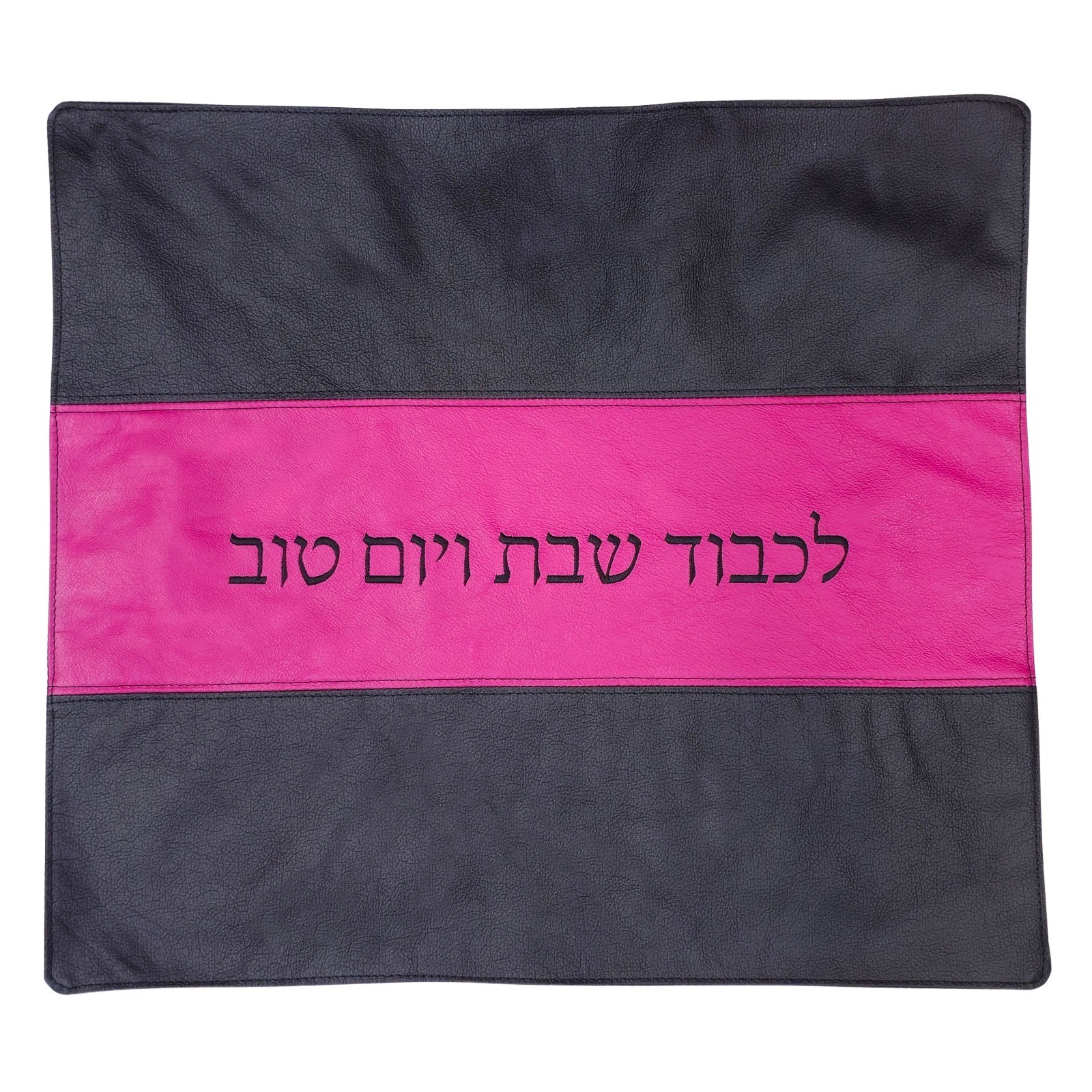 כיסוי חלה מעור אמיתי דגם פסים – בסיס שחור 1 כיסוי חלה מעור אמיתי דגם פסים – בסיס שחור